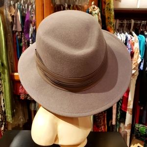 Grey Fedora Felt Hat